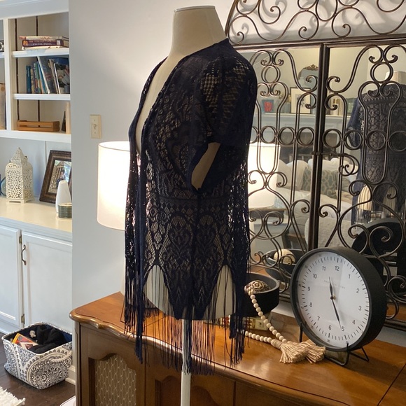 ❤️Maurices Bohemian Cardigan Navy Blue Size Small - Picture 3 of 7